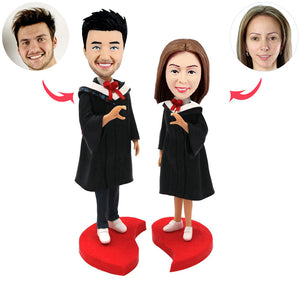 Niestandardowa lalka Bobble Head dla miłośników ukończenia szkoły