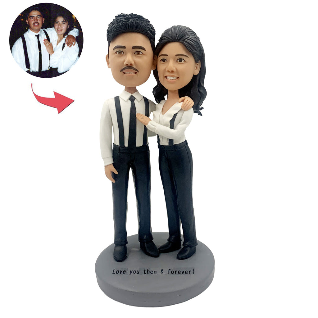 Niestandardowy styl Bobblehead dla par w stylu dżentelmena