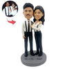 Niestandardowy styl Bobblehead dla par w stylu dżentelmena