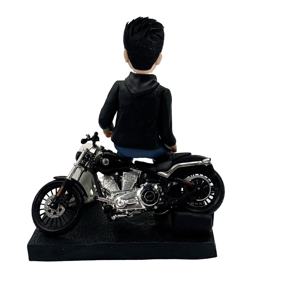 Bobbleheads motocyklista ze szczeniakiem