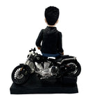 Bobbleheads motocyklista ze szczeniakiem