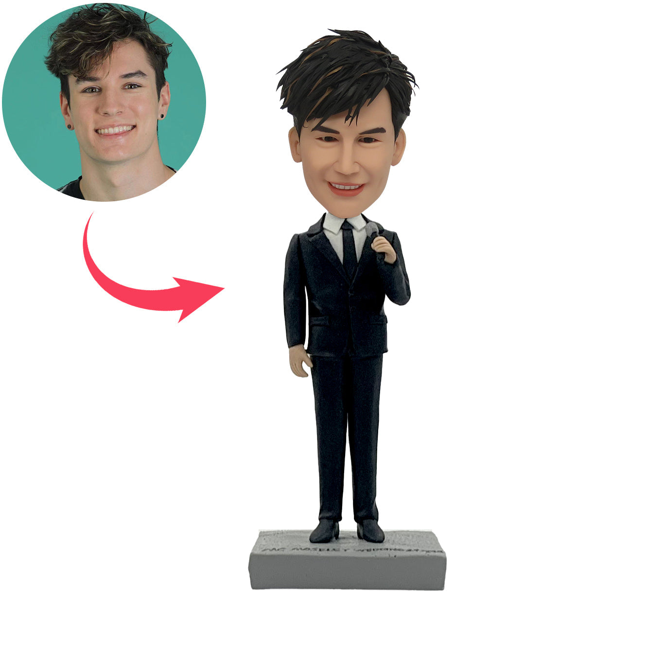 Prezent dla lalki Bobblehead na ślub MC
