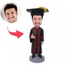 Spersonalizowana figurka Bobblehead dla absolwentów płci męskiej