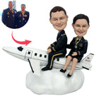 Niestandardowa lalka Bobblehead para pilotów