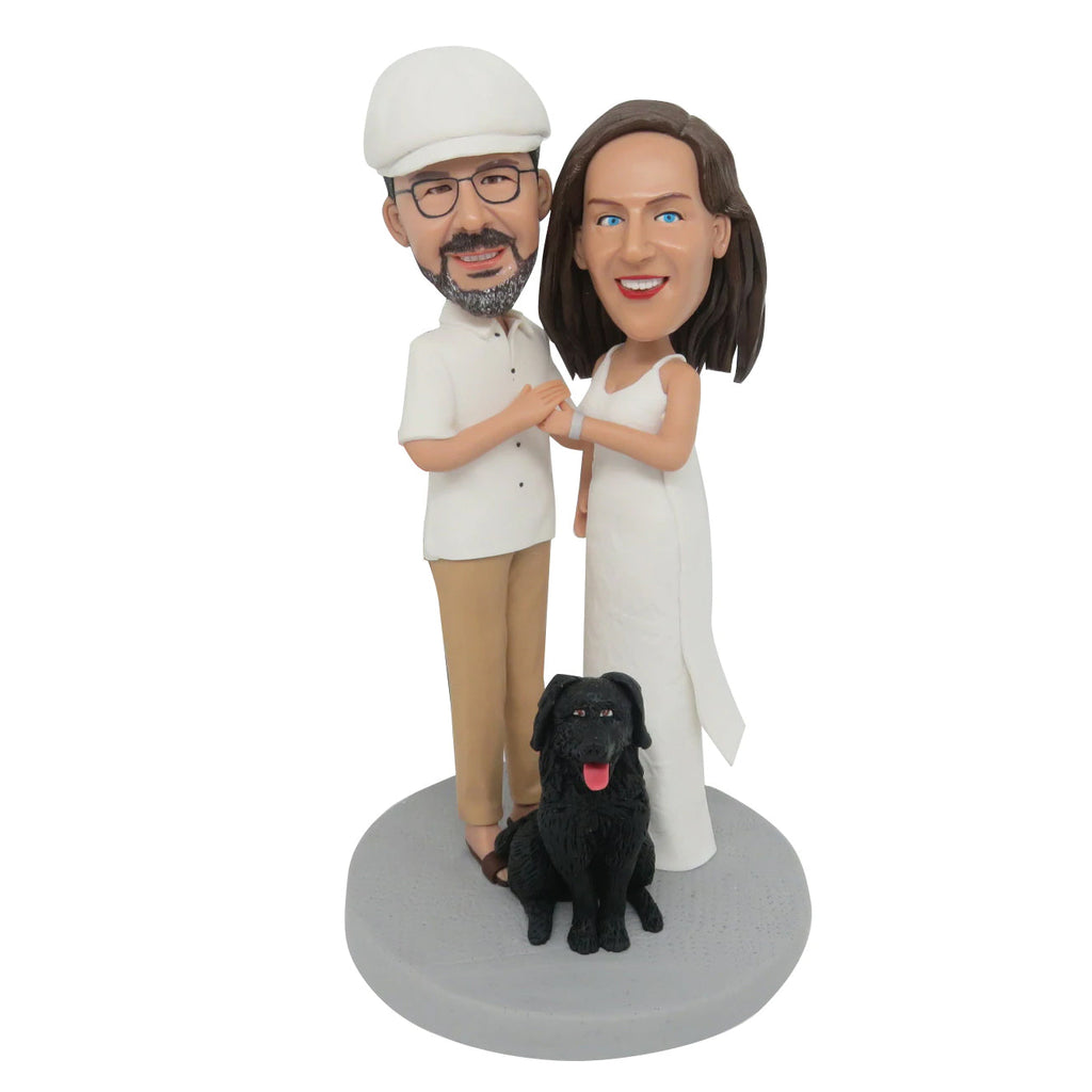 Niestandardowa rocznicowa figurka Bobblehead dla rodziców