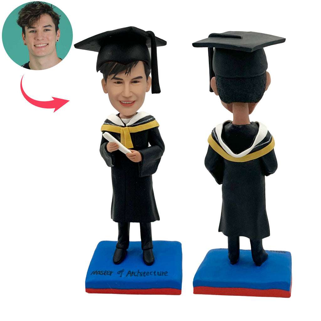 Bobblehead dla studentów uniwersytetu na zamówienie