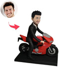 Lalka Bobblehead chłopiec-motocykl