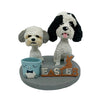 Niestandardowy Bobblehead dwa urocze psy domowe