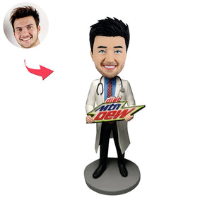 Niestandardowy Doktor Bobblehead ze sloganem