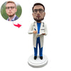 Niestandardowa figurka Doktora Bobblehead ze stetoskopem