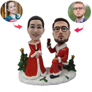 Niestandardowa lalka Bobblehead na prezent świąteczny