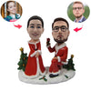 Niestandardowa lalka Bobblehead na prezent świąteczny