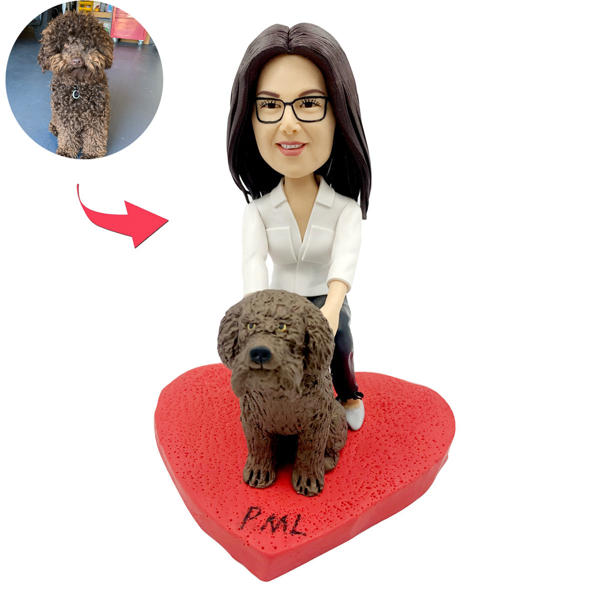 Konfigurowalna figurka Bobblehead i zwierzęta