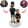 Fryzjer Bobblehead Z Dzieckiem
