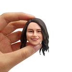 Niestandardowe magnesy na lodówkę Bobblehead Kobieca zabawna twarz