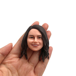 Niestandardowe magnesy na lodówkę Bobblehead Kobieca zabawna twarz