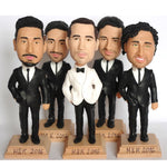 Niestandardowa głowa drużbów weselnych Bobblehead