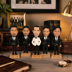 Niestandardowa głowa drużbów weselnych Bobblehead