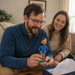 W pełni konfigurowalny pojedynczy samiec Bobblehead