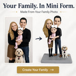 Custom Family Bobblehead - Anniversary Gift