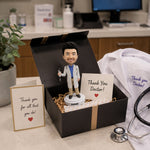 Custom Bobblehead Doctor Holding a Syringe