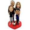 Niestandardowe rodzinne figurki Bobblehead ze zdjęć