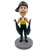 Niestandardowy entuzjasta wędkarstwa Bobblehead