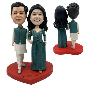 Niestandardowy prezent walentynkowy Bobblehead dla pary