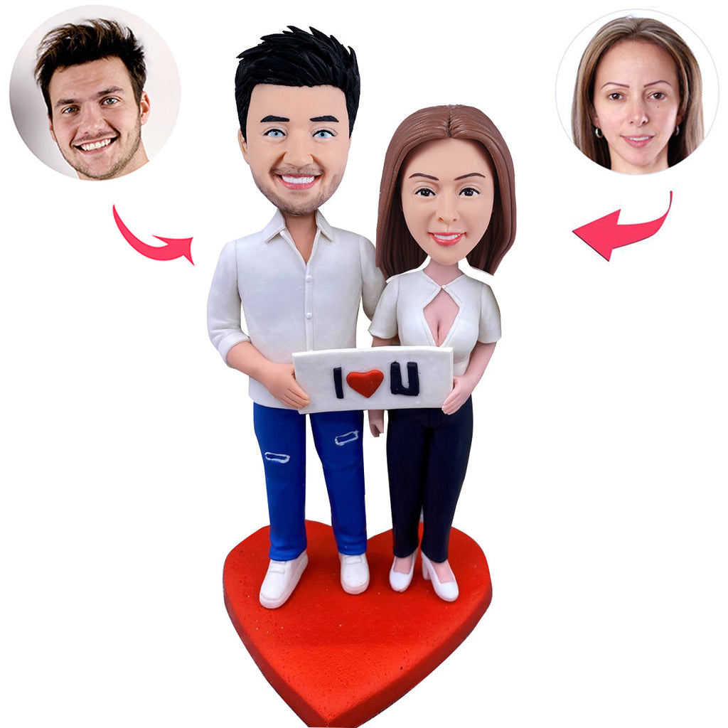 Spersonalizowany prezent walentynkowy Bobblehead dla pary