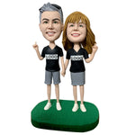 Sportowy styl para bobblehead niestandardowy