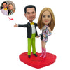 Spersonalizowany prezent walentynkowy Niestandardowy Bobblehead dla pary