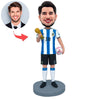 Gwiazdy Pucharu Świata Argentyna Messi Niestandardowa figurka Bobblehead z wygrawerowanym tekstem