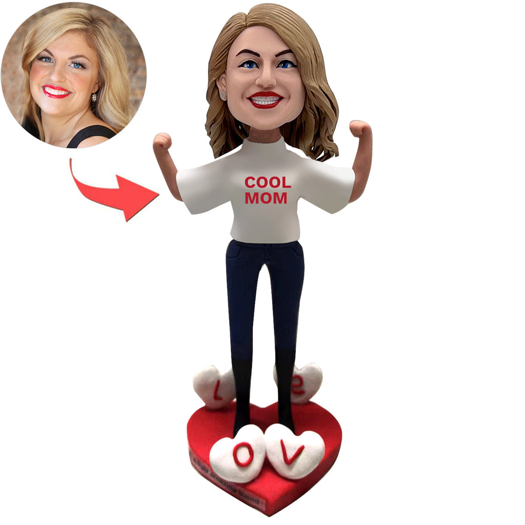 Niestandardowa figurka Bobblehead dla fajnej mamy