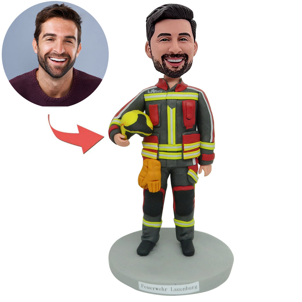 Niestandardowy prezent na Dzień Ojca Strażak Bobblehead