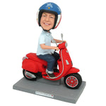 Niestandardowa figurka Bobblehead na prezent na Dzień Ojca w motocyklu