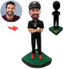 Niestandardowy tata Bobblehead gra w baseball