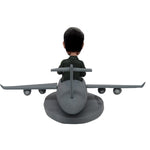 Niestandardowy Kapitan Bobblehead z myśliwcem