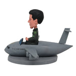 Niestandardowy Kapitan Bobblehead z myśliwcem