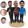 Spersonalizowana rodzinna figurka Bobblehead dla braci