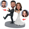 Taniec pary ślubnej na zamówienie w duecie Bobblehead