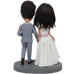 Para ślubna Właśnie wyszła za mąż Niestandardowa figurka Bobblehead