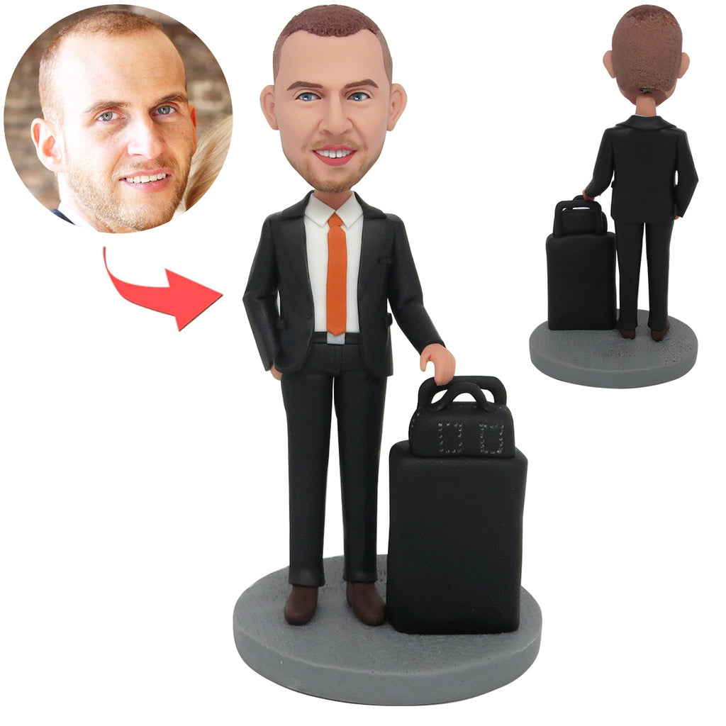 Niestandardowa figurka Bobblehead dla szefa podróży służbowej