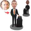 Niestandardowa figurka Bobblehead dla szefa podróży służbowej
