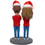 Szczęśliwego Nowego Roku Prezent na Boże Narodzenie Niestandardowa para Bobblehead