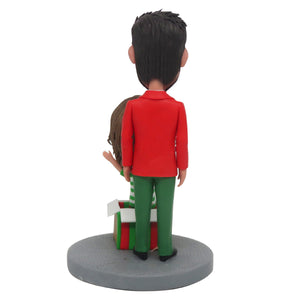 Prezenty świąteczne Niestandardowa figurka rodzica i dziecka Bobblehead