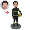 Niestandardowa lalka Bobblehead strażaka
