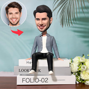 Casual Man Niestandardowy prezent Bobbleheads dla przyjaciół (nie obejmuje podstawy)