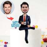 Niestandardowy prezent urodzinowy Bobbleheads dla szefa (bez podstawy)