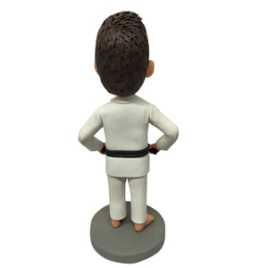 Niestandardowa lalka Bobblehead przedstawiająca sportowca taekwondo