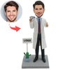 Niestandardowy męski lekarz Bobblehead jako pomysł na prezent